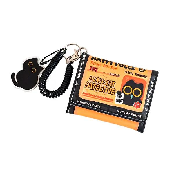 Billetera ID Detective con Llavero Espiral