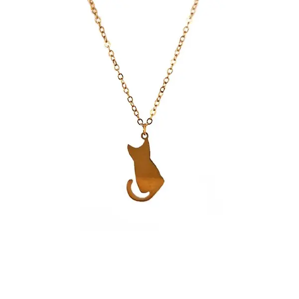 Collar Gato Plano acero inoxidable
