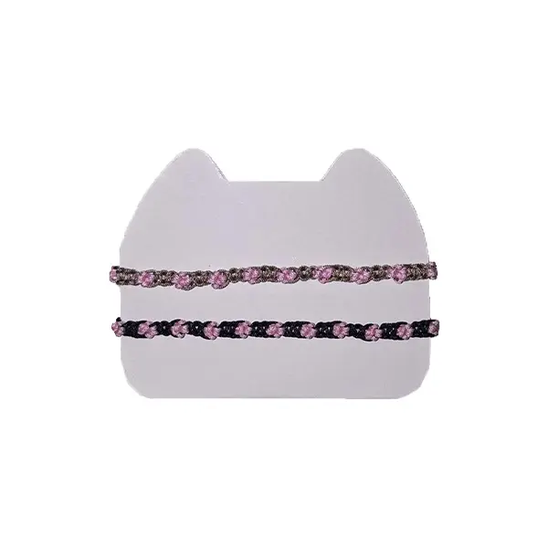 Pulseras tejidas estilo huellita de Gato - Imagen 4