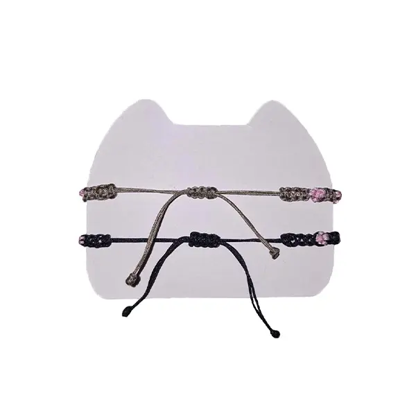 Pulseras tejidas estilo huellita de Gato - Imagen 3